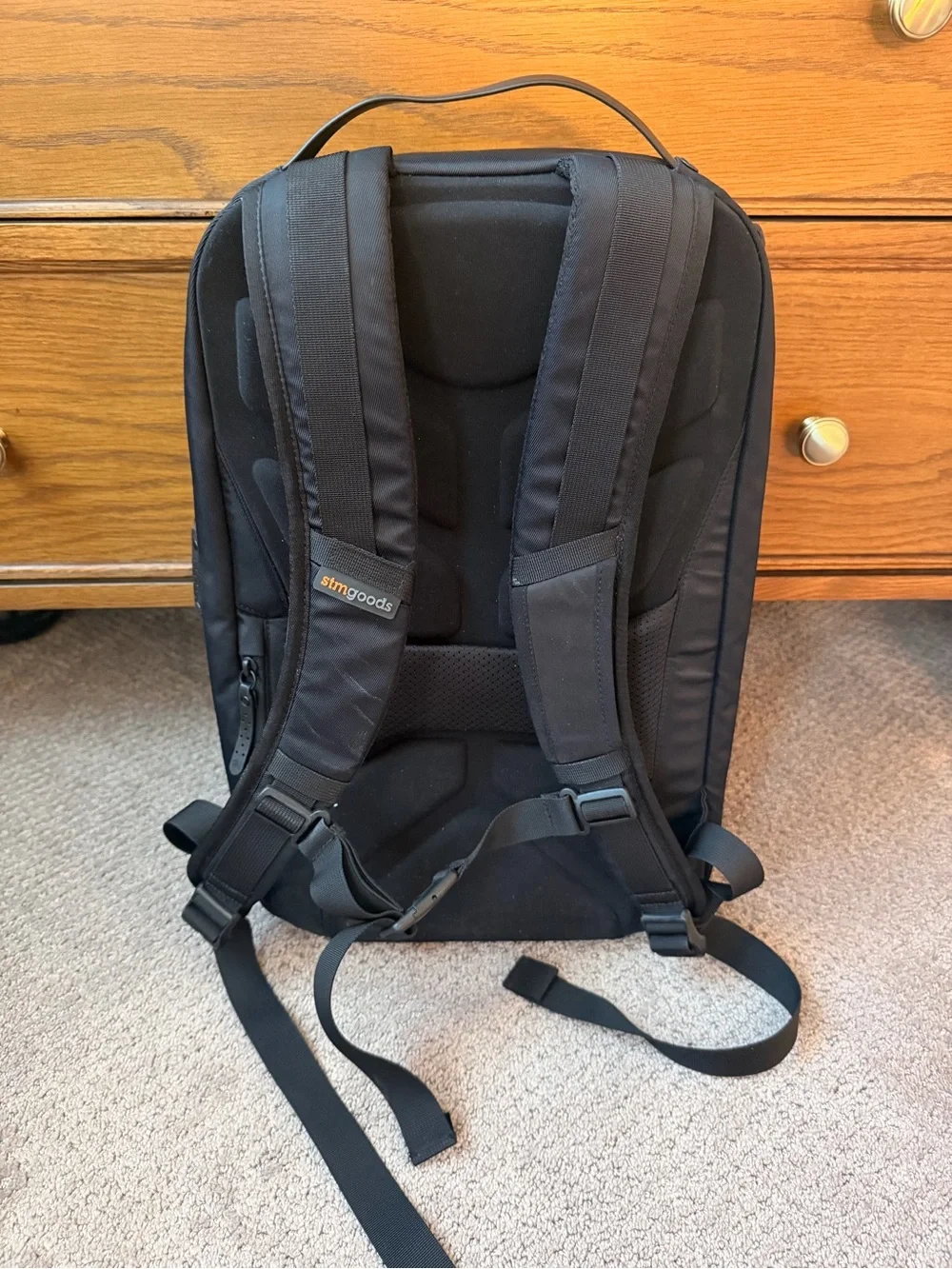 STM Black Padded Men’s Laptop Backpack